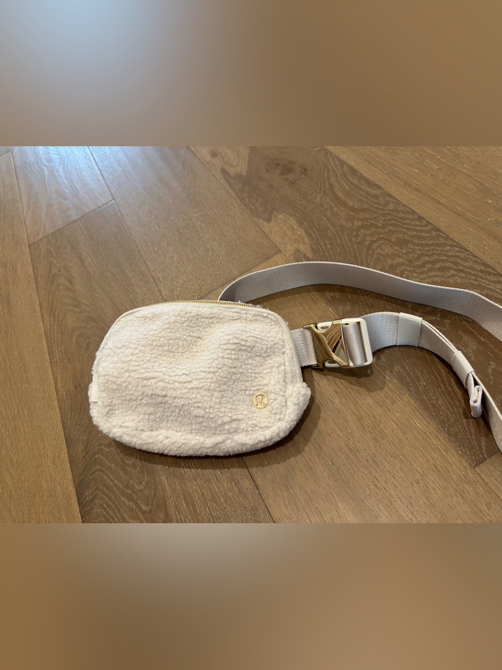 lululemon athletica Cream Sherpa Crossbody Belt Bag